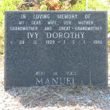 MANUEL Ivy Dorothy 1929-1996