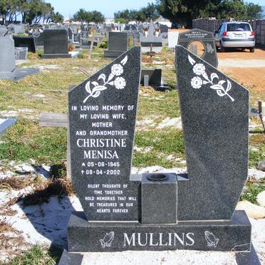 MULLINS Christine Menisa 1945-2002