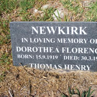 NEWKIRK Dorothea Florence 1919-1987 :: ? Thomas Henry