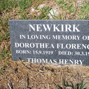 NEWKIRK Dorothea Florence 1919-1987 :: ? Thomas Henry