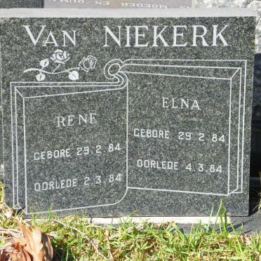 NIEKERK Rene, van 1984-1984 :: VAN NIEKERK Elna 1984-1984