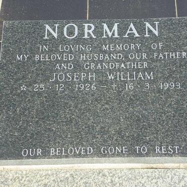 NORMAN Joseph William 1926-1993