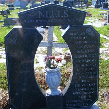 NEELS Katrina Gertruida 1925-1997