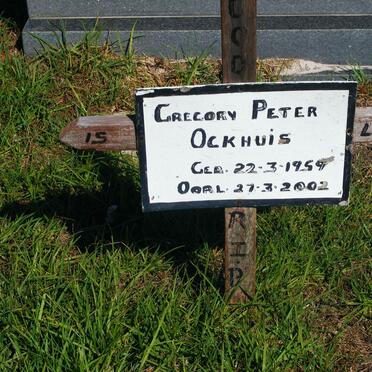 OCKHUIS Gregory Peter 1959-2002