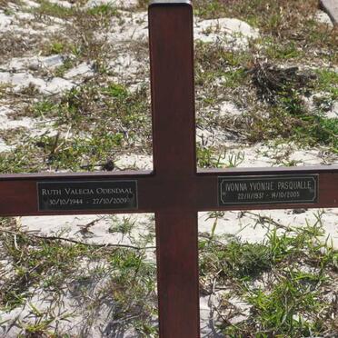 PASQUALLE Ivonna Yvonne 1937-2005 :: ODENDAAL Ruth Valencia 1944-2009