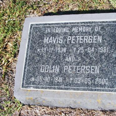 PETERSEN Colin 1941-2000 &amp; Mavis 1938-1991