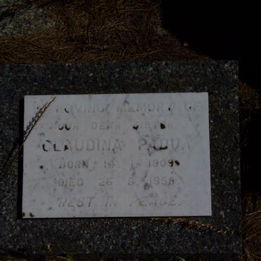 PADUA Claudina 1909-1958