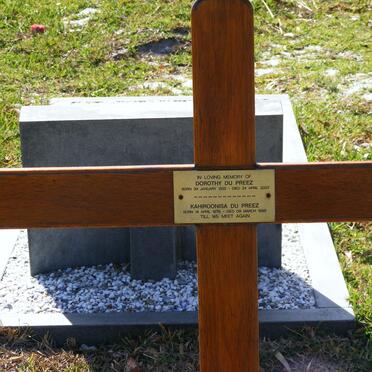 PREEZ Dorothy, du 1932-2007 :: DU PREEZ Kahiroonisa 1978-1998