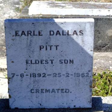 PITT Earle Dallas 1892-1962