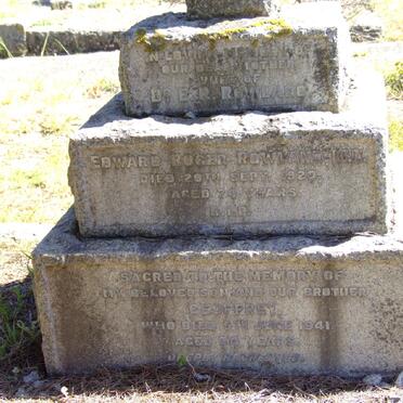 ROWLAND Edward Roger -1920 &amp; ? :: ? Geoffrey -1941