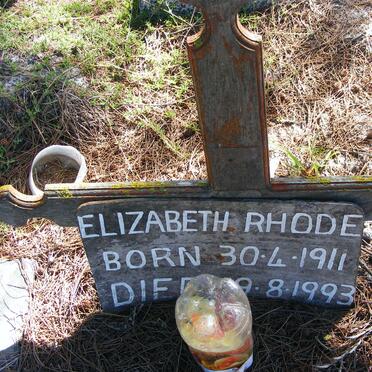 RHODE Elizabeth 1911-1993