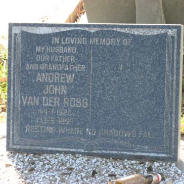 ROSS Andrew John, van der 1920-1999