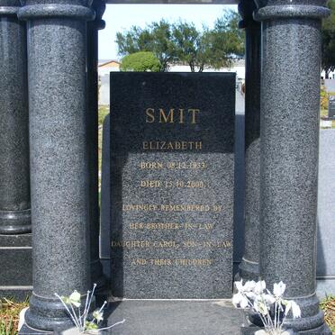 SMIT Elizabeth 1933-2000