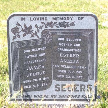 SEGERS James George 1910-1977 &amp; Esther Amelia GELDERBLOEM 1913-1977