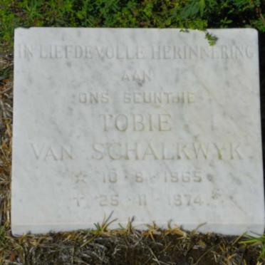 SCHALKWYK Tobie, van 1965-1974