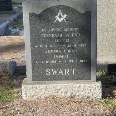 SWART Coenraad Barend 1901-1968 &amp; Jemima Edgar 1915-1977