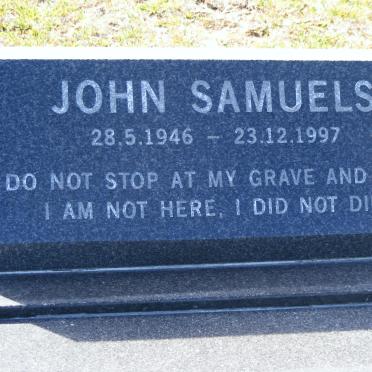 SAMUELS John 1946-1997