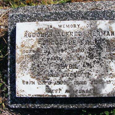 SMIDT Rudolph Alfred Herman Flugge, de 1886-1969 &amp; Sybil EVERETT 1899-1973