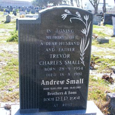 SMALL Andrew 1950-2001 :: SMALL Trevor Charles 1954-1981