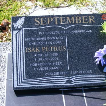 SEPTEMBER Isak Petrus 1938-2004