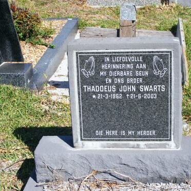 SWARTS Thaddeus John 1962-2003