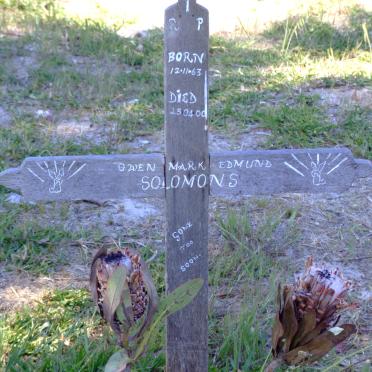 SOLOMONS Owen Mark Edmund 1963-2000