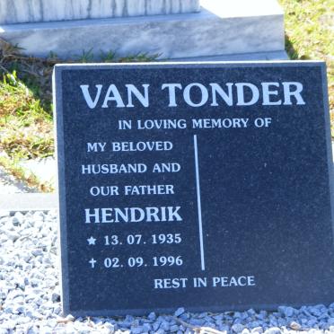 TONDER Hendrik, van 1935-1996