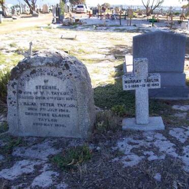 TAYLOR William Peter -1944 &amp; Steenie  -1934 :: TAYLOR Murray  1959-1993 :: TAYLOR Christine Elaine -1970
