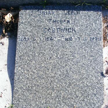 EASTWICK Brian Leslie Thesen 1940-1979