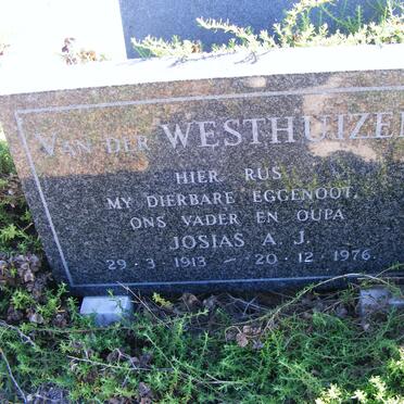 WESTHUIZEN Josias A.J., van der 1913-1976