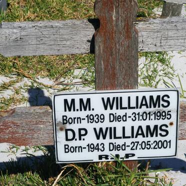 WILLIAMS M.M. 1939-1995 &amp; D.P. 1943-2001