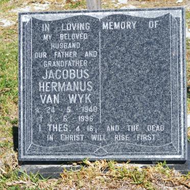 WYK Jacobus Hermanus, van 1940-1996