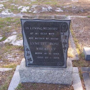 WHEATLEY Lynette Rose 1948-1973
