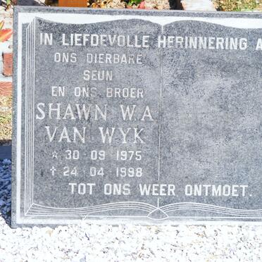 WYK Shawn W.A., van 1975-1998