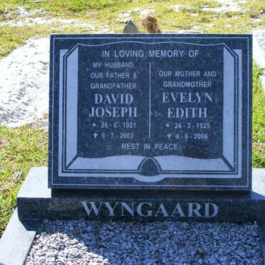 WYNGAARD David Joseph 1921-2003 &amp; Evelyn Edith 1925-2006