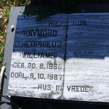 WILLIAMS Raymond Theophilus 1968-1987