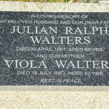WALTERS Julian Ralph -1961 &amp; Viola -1963
