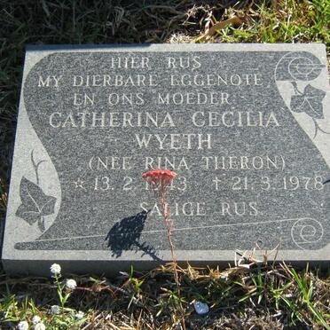 WYETH Catherina Cecilia nee THERON 1943-1978