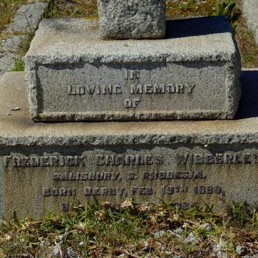 WIBBERLEY Frederick Charles 1880-1924