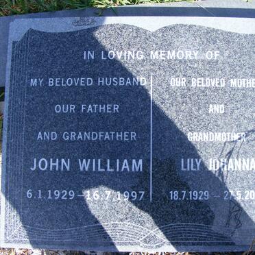 DAVIS John William 1929-1997 &amp; Lily Johanna 1929-2005