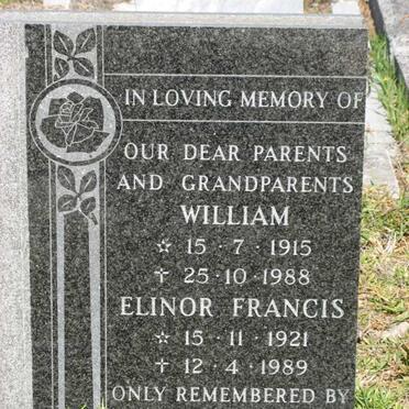 KIEWIETZ William 1915-1988 &amp; Elinor Francis 1921-1989