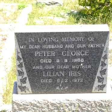 KALIS Peter George -1968 &amp; Lilian Iris -1972