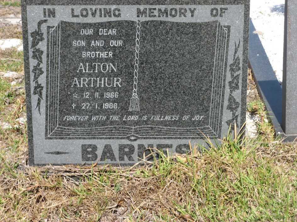 BARNES Alton Arthur 1966-1988