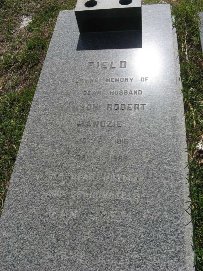 FIELD Samson Robert Manzie 1916-1989