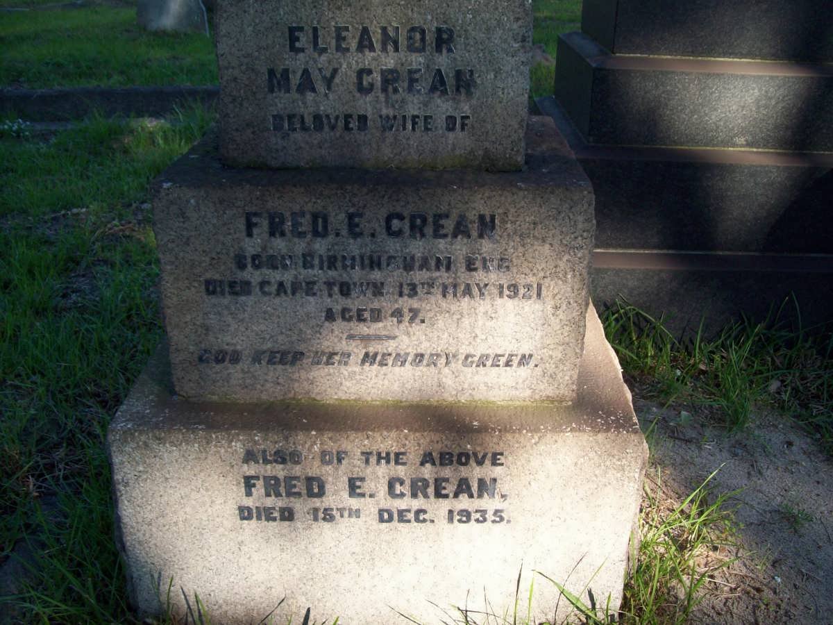 CREAM Fred E. -1935 &amp; Eleanor May -1921