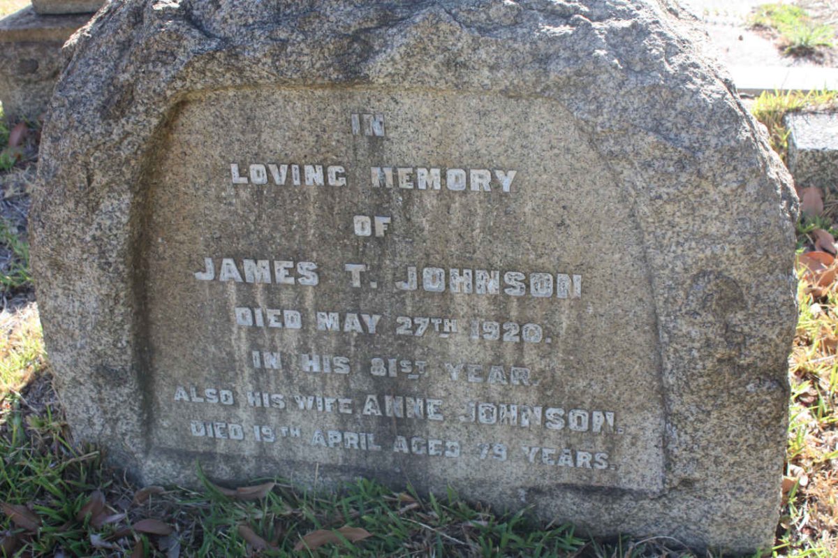 JOHNSON James T. -1920 &amp; Anne ?