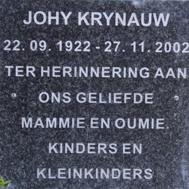 KRYNAUW Johy 1922-2002