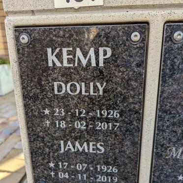 KEMP James 1926-2019 &amp; Dolly 1926-2017