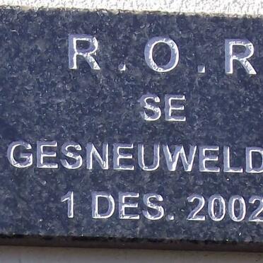 3. R. O. R se gesneuweldes