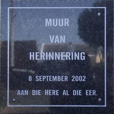 2. Muur van Herinnering